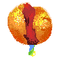 orange pixel art